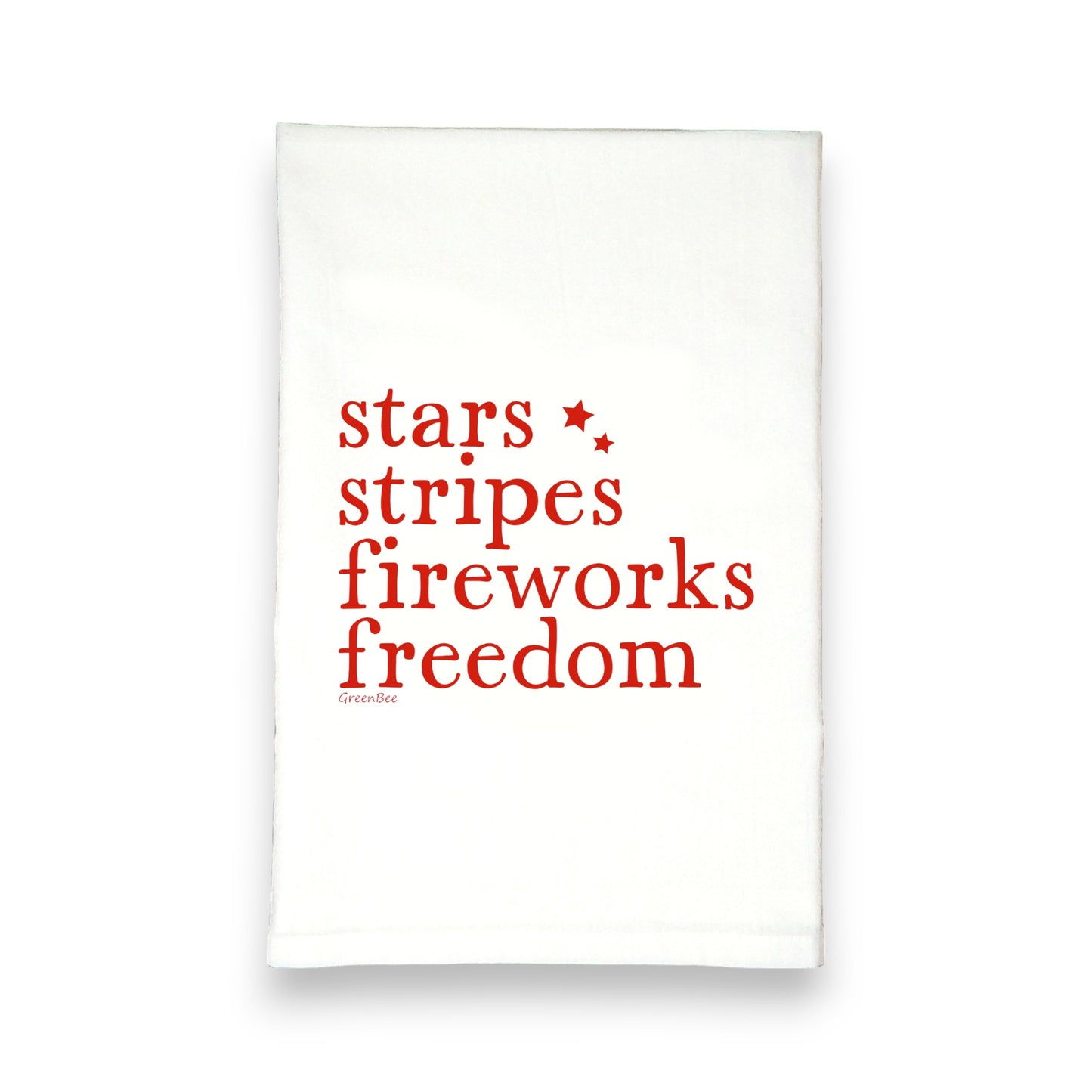 Star Stripes Fireworks Freedom Kitchen Towel