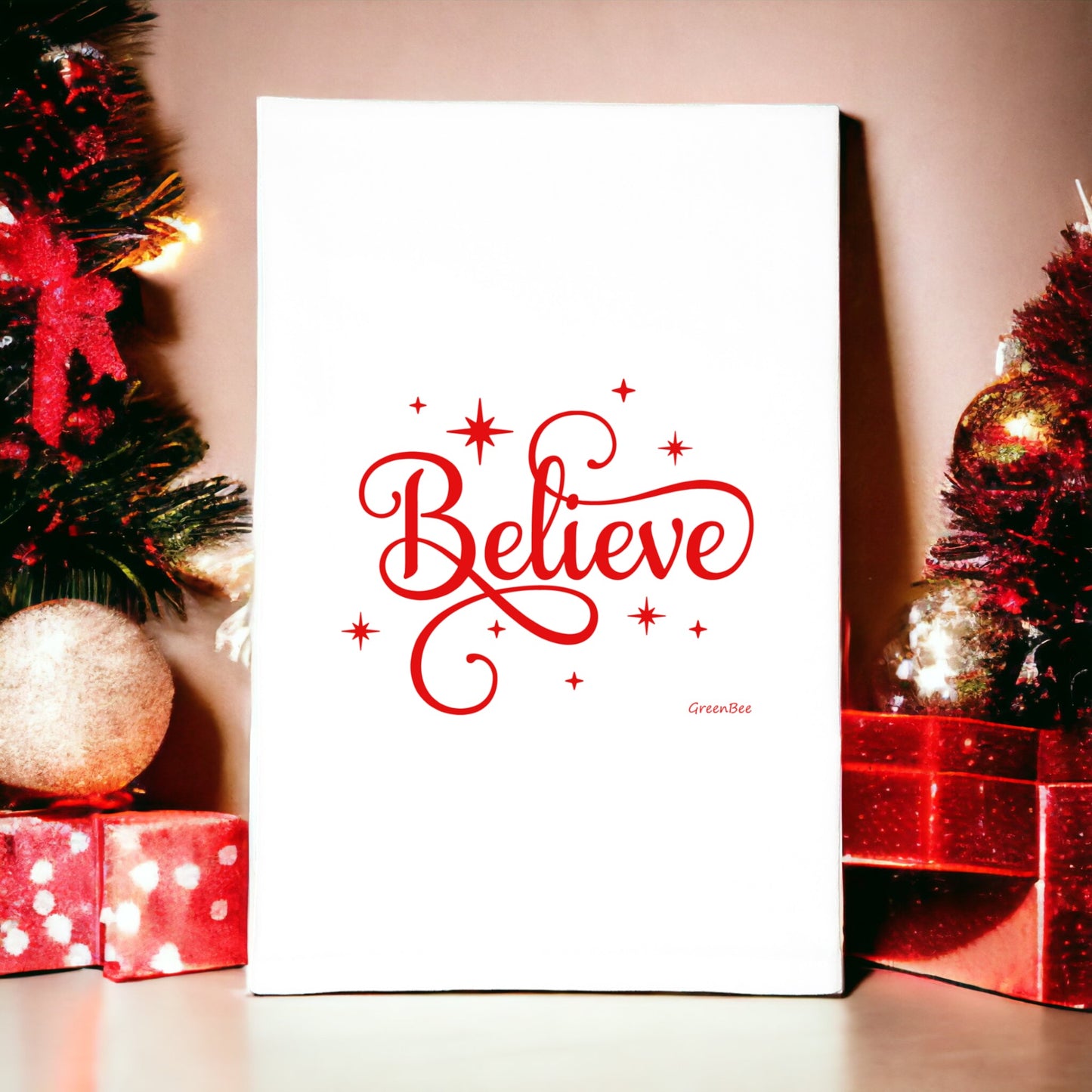 Believe Christmas Tea Towel