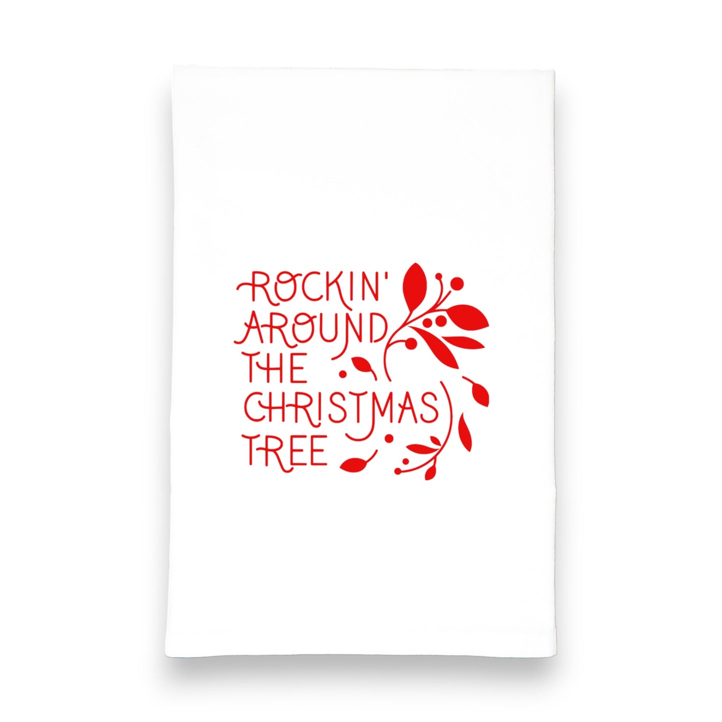 Rockin' Around the Christmas Tree Brenda Lee Tea Towel