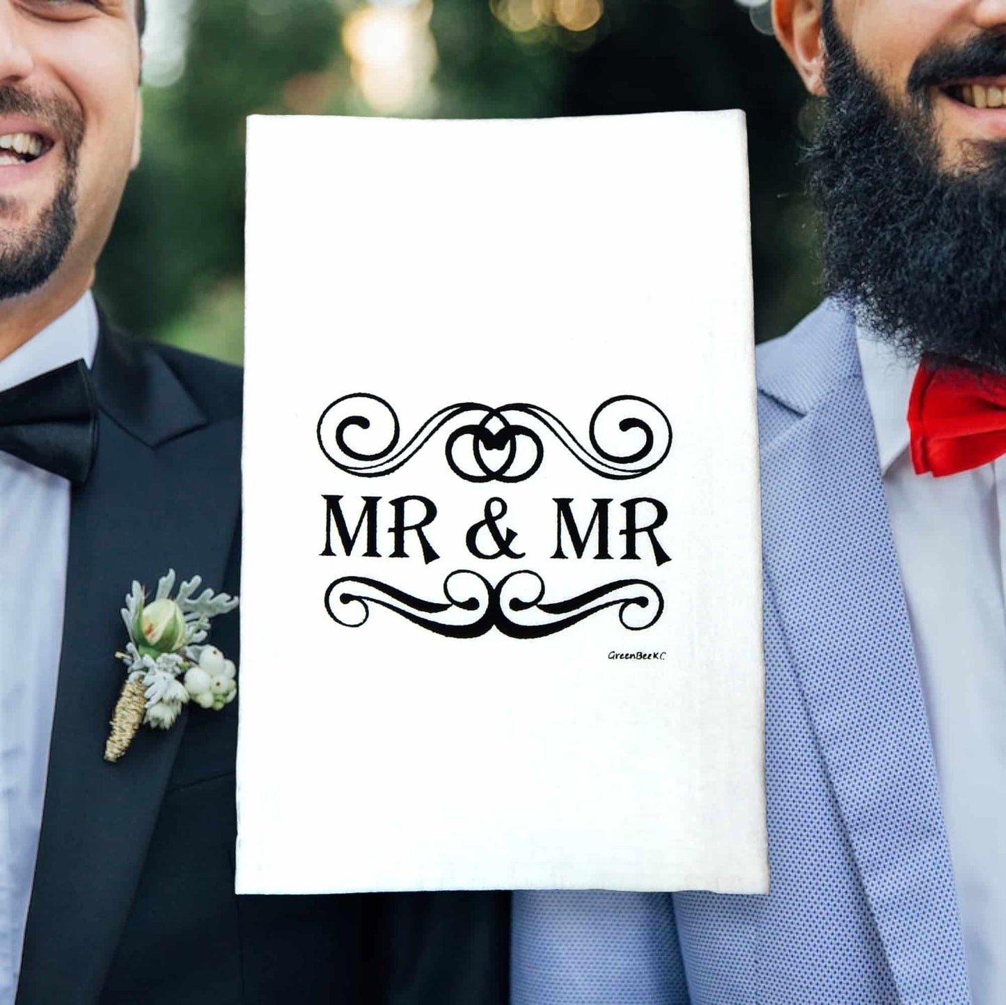 Mr & Mr Wedding Tea Towel