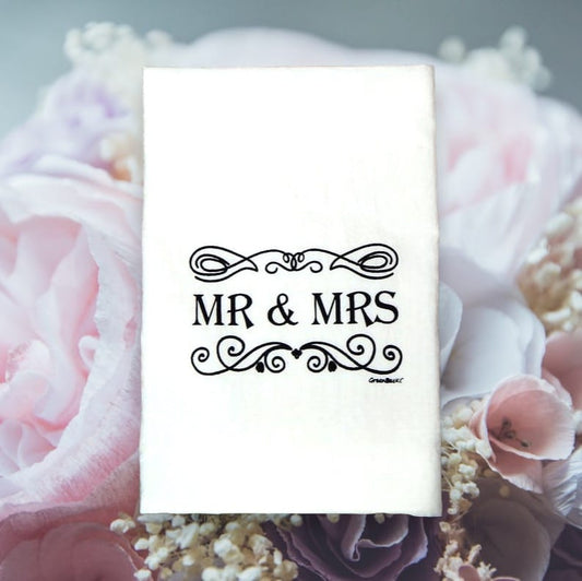 Mr & Mrs Wedding Tea Towel