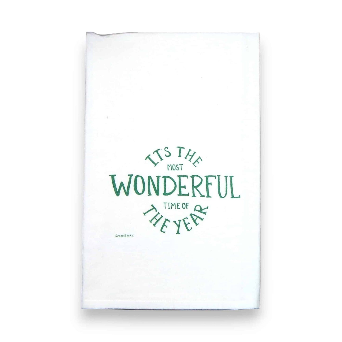 Most Wonderful Time Of The Year Christmas Tea Towel